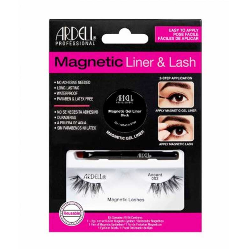 Ardell - Kit para cílios postiços e delineador Magnetic Liner & Lash - Accent 002