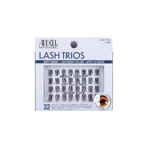Ardell - Cílios postiços Soft Touch Lash Trios - Medium Black