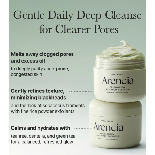 Arencia - Sabonete Facial Fresh Green Rice Mochi