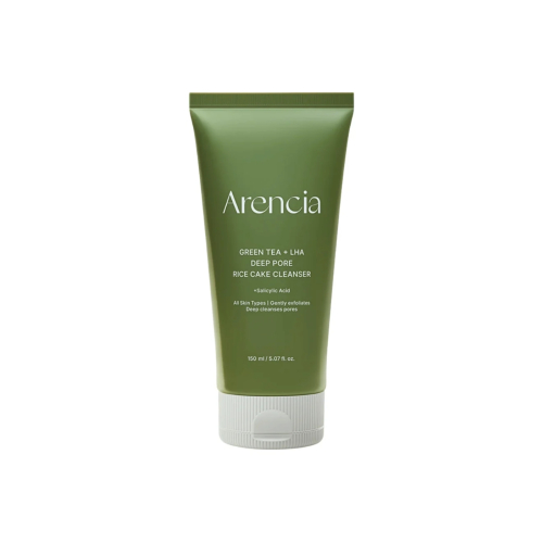 Arencia - Limpador facial Green Tea + LHA Deep Pore Rice Cake