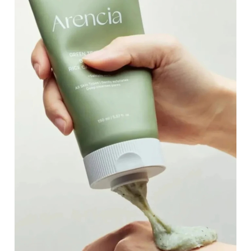 Arencia - Limpador facial Green Tea + LHA Deep Pore Rice Cake