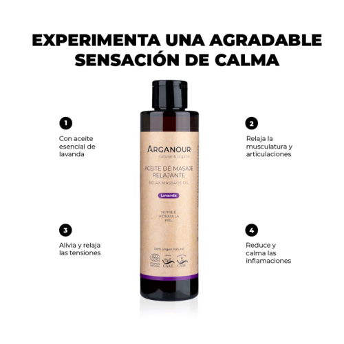 Arganour - Óleo de Massagem Natural Relaxante