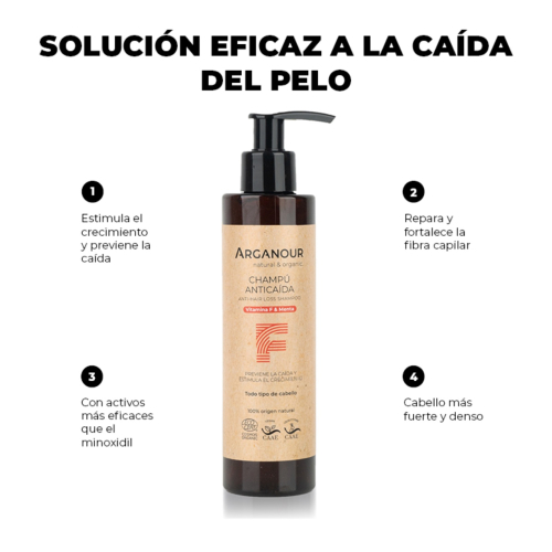 Arganour - Champô anti-queda - Todos os tipos de cabelo