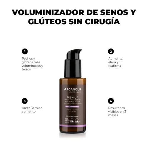 Arganour - Creme volumizador para busto e glúteos Push Up