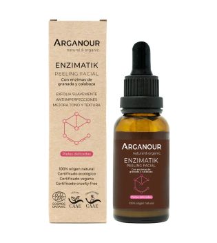 Arganour - Peeling facial com enzimas de romã e abóbora Enzimatik
