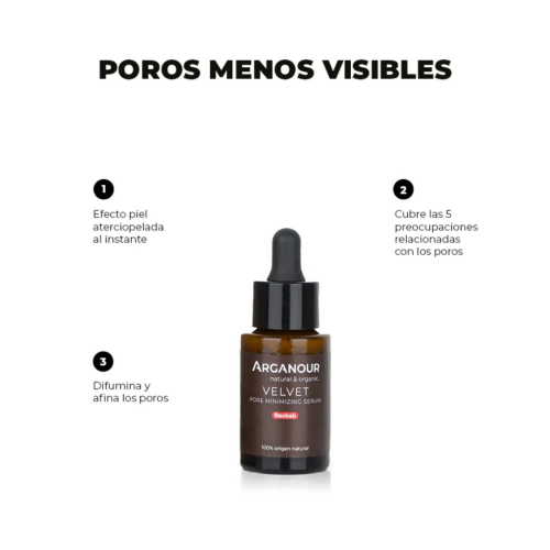Arganour - Sérum Facial Minimizador de Poros Velvet