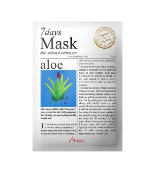 Ariul - Máscara facial calmante 7 Days - Aloe