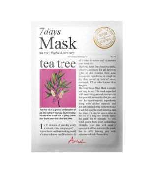 Ariul - Máscara facial purificante 7 Days - Árvore do chá