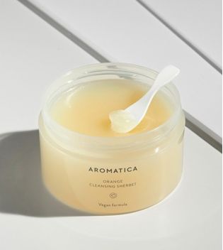 Aromatica - Bálsamo de limpeza facial Orange Cleansing Sherbet