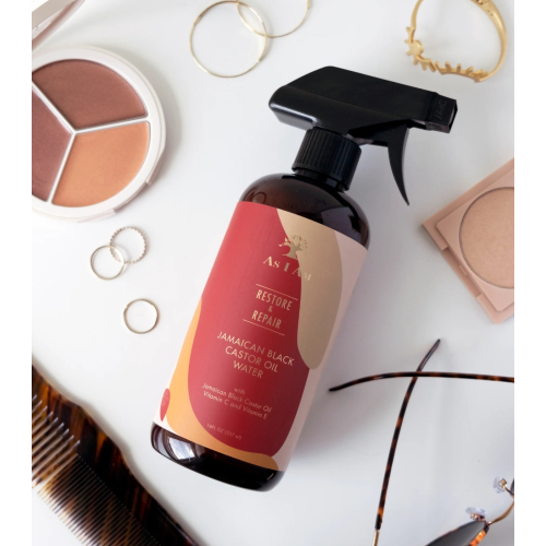As I Am - Spray de água hidratante restaura e repara - Óleo de rícino preto jamaicano