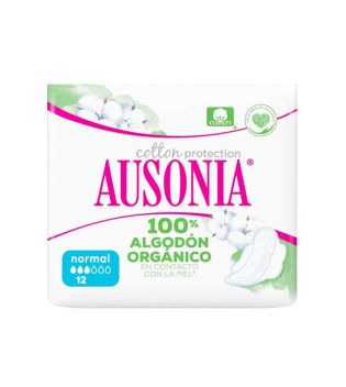 Ausonia - Asas de compressão normais Cotton Protection - 12 unidades