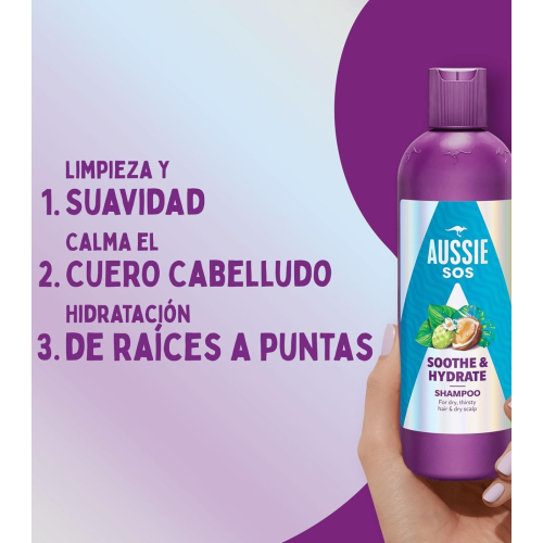 Aussie - Shampoo SOS Sothe & Hydrate - Cabelos secos