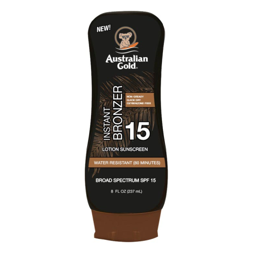 Australian Gold - Protetor solar com instant Bronzer - SPF 15