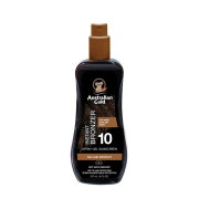 Australian Gold - Spray protetor solar Gel com instant Bronzer - SPF 10