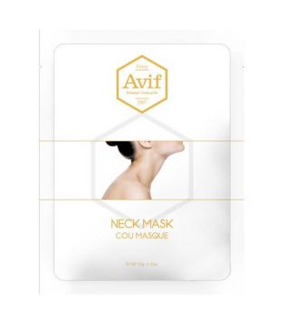 Avif - Máscara hidratante de celulose e celulose para o pescoço