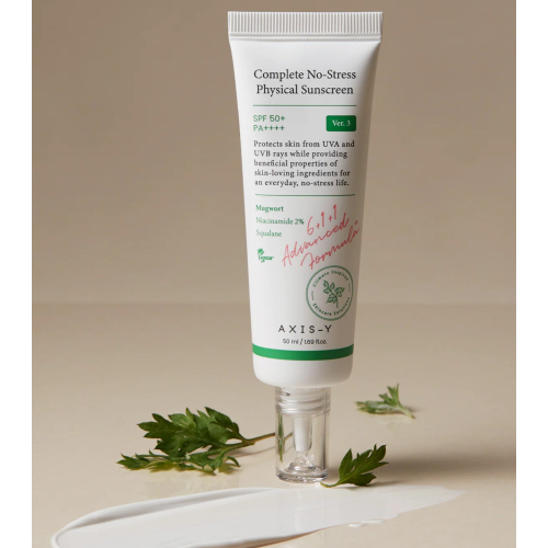 Axis-Y - Protetor solar facial Complete No-Stress Physical SPF50+ PA++++