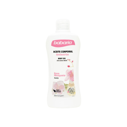 Babaria - Óleo corporal anti-estrias com rosa mosqueta