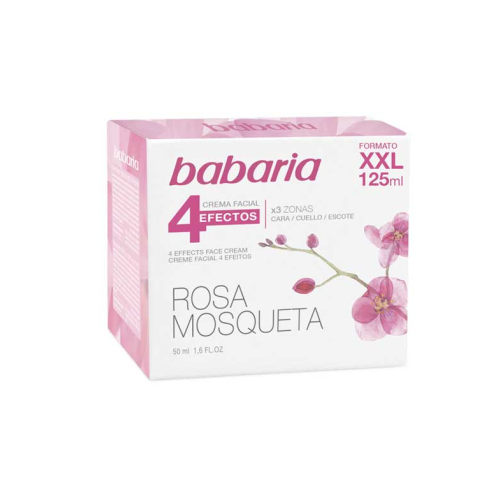 Babaria - Creme facial 4 efeitos XXL - Rosa Mosqueta