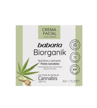 Babaria - Creme facial com óleo de semente de Cannabis