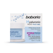 Babaria - Creme facial em gel com ácido hialurônico Hydrafresh
