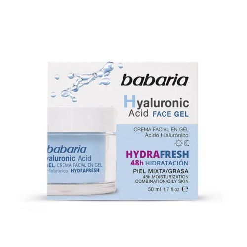 Babaria - Creme facial em gel com ácido hialurônico Hydrafresh