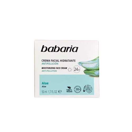 Babaria - Creme facial hidratante 24h - Aloe vera