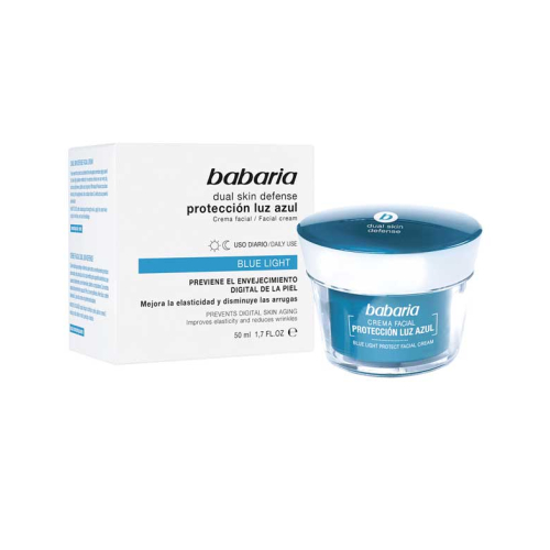 Babaria - Creme facial de proteção contra luz azul Dual Skin Defense