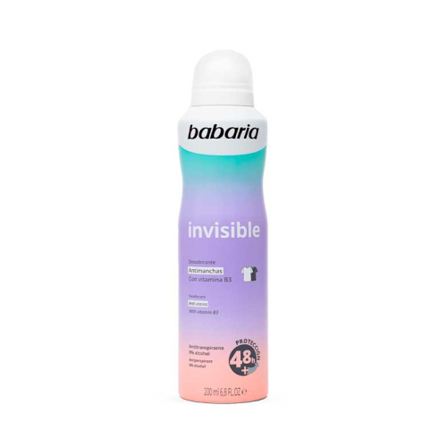 Babaria - Desodorante spray Invisible - Anti-manchas