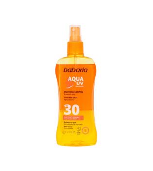 Babaria - Spray protetor solar bifásico Aqua UV SPF 30