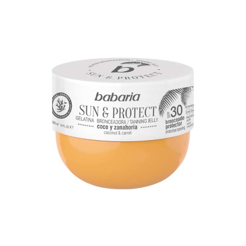 Babaria - Gelatina bronzeadora Sun & Protect SPF30 - Coco e cenoura