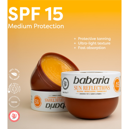 Babaria - Gel Autobronzeador Sun Reflections SPF15