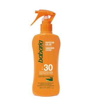 Babaria - spray de proteção solar Aloe Vera - SPF30