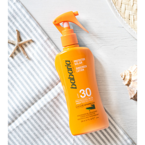 Babaria - spray de proteção solar Aloe Vera - SPF30