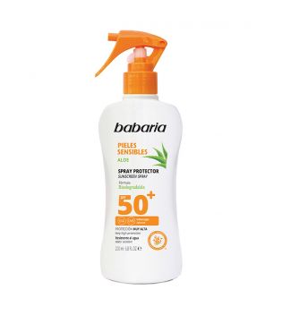 Babaria - Protetor solar spray SPF50 200ml - Pele sensível