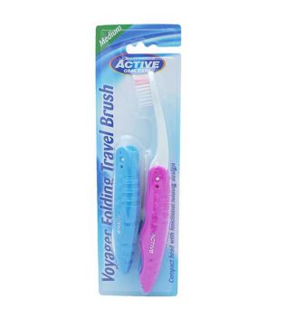 Beauty Formulas - Pacote de 2 escovas de dente para viagem Folding