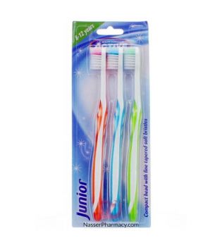 Beauty Formulas - Pacote de 3 escovas de dente Junior
