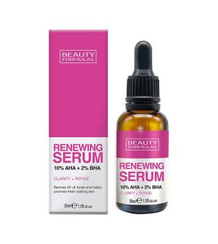 Beauty Formulas - Sérum 10% AHA e 2% BA Renewing