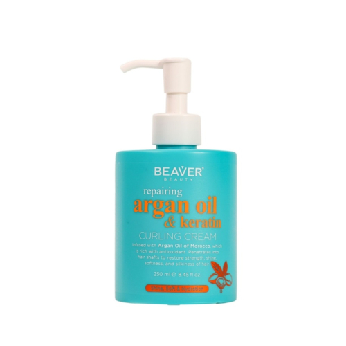 Beaver - *Argan Oil & Keratin* - Creme para Cachos - Cabelos Cacheados