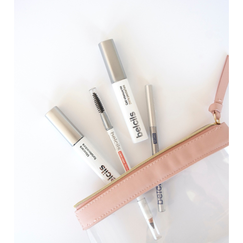 Belcils - Lápis de sobrancelha hipoalergênico - Bicolor marrón