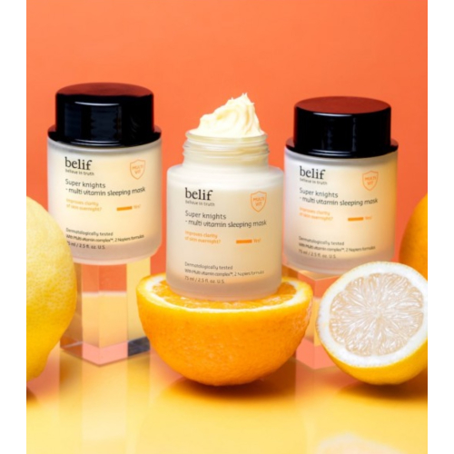 belif - Creme noturno antienvelhecimento para manchas Super Knights
