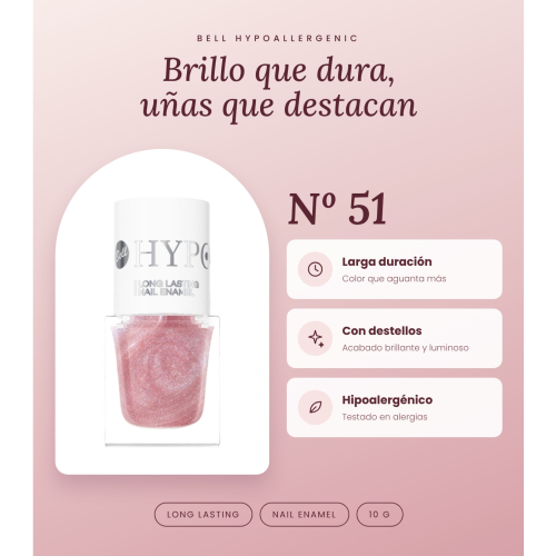 Bell HYPOAllergenic - Verniz de unhas Long Lasting - 51