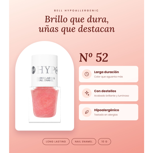 Bell HYPOAllergenic - Verniz de unhas Long Lasting - 52