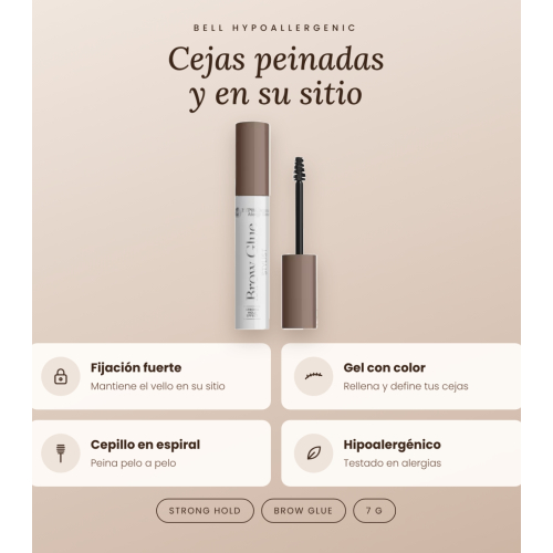 Bell HYPOAllergenic - Gel de sobrancelhas Brow Glue - 01: Medium