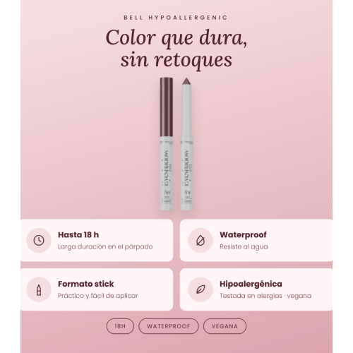 Bell HYPOAllergenic - Sombra de olhos em stick 18h Waterproof - 02: Berry