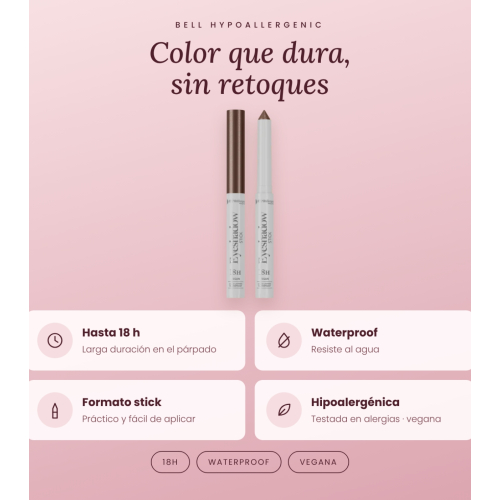 Bell HYPOAllergenic - Sombra de olhos em stick 18h Waterproof - 03: Brownie