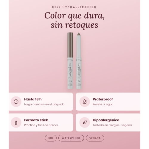 Bell HYPOAllergenic - Sombra de olhos em stick 18h Waterproof - 04: Nutmeg