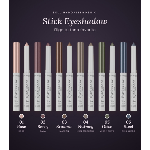 Bell HYPOAllergenic - Sombra de olhos em stick 18h Waterproof - 06: Steel