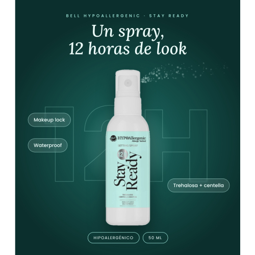 Bell HYPOAllergenic - Spray fixador de maquilhagem Stay Ready 12h