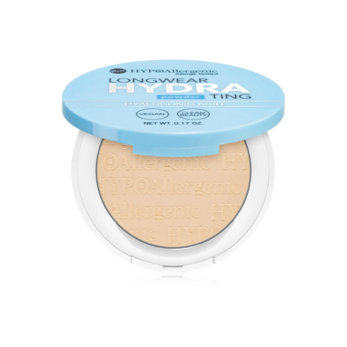 Bell - Pó compacto com ácido hialurônico Longwear Hydrating - 01: Nude