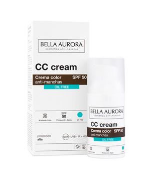 Bella Aurora - CC Cream anti-manchas escuras SPF50 + - Oil free